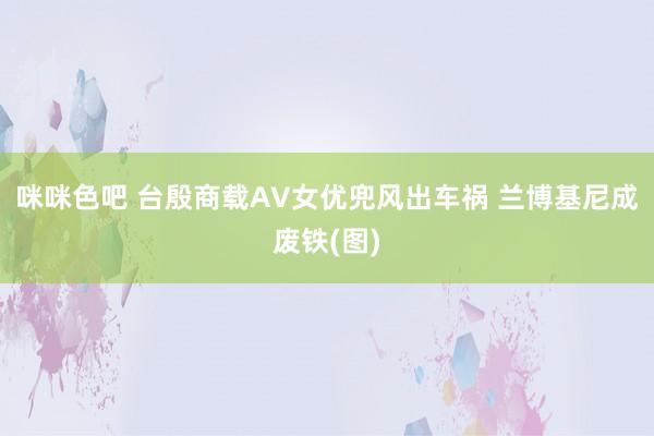 咪咪色吧 台殷商载AV女优兜风出车祸 兰博基尼成废铁(图)