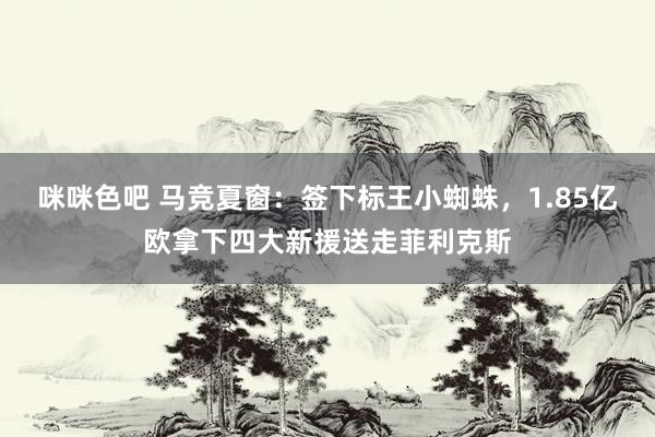 咪咪色吧 马竞夏窗：签下标王小蜘蛛，1.85亿欧拿下四大新援送走菲利克斯
