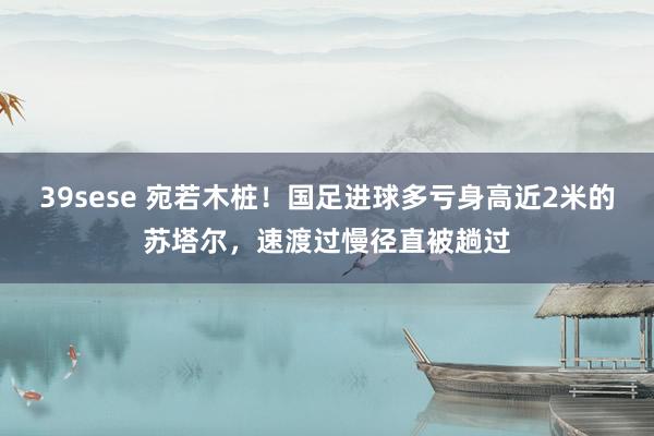 39sese 宛若木桩！国足进球多亏身高近2米的苏塔尔，速渡过慢径直被趟过