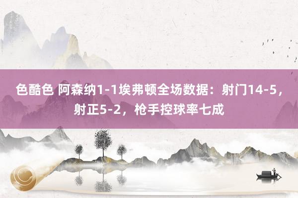色酷色 阿森纳1-1埃弗顿全场数据：射门14-5，射正5-2